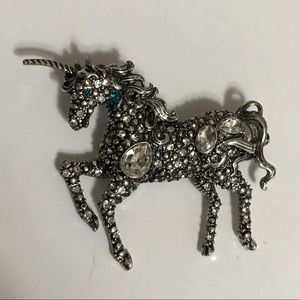 NEW! UNICORN GEM BROOCHE